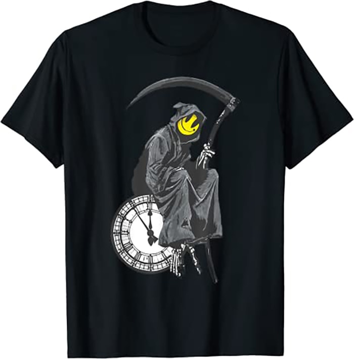 Banksy's Grim Reaper Clock - Buy t-shirt designs