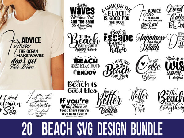 Beach svg design bundle