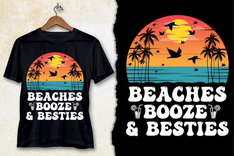 Summer Beach T-Shirt Design-Summer Beach Lover T-Shirt Design