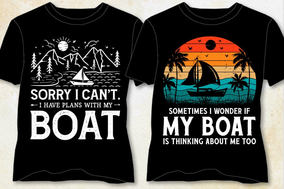 Boat T-Shirt Design-Boat Lover T-Shirt Design - Buy t-shirt designs