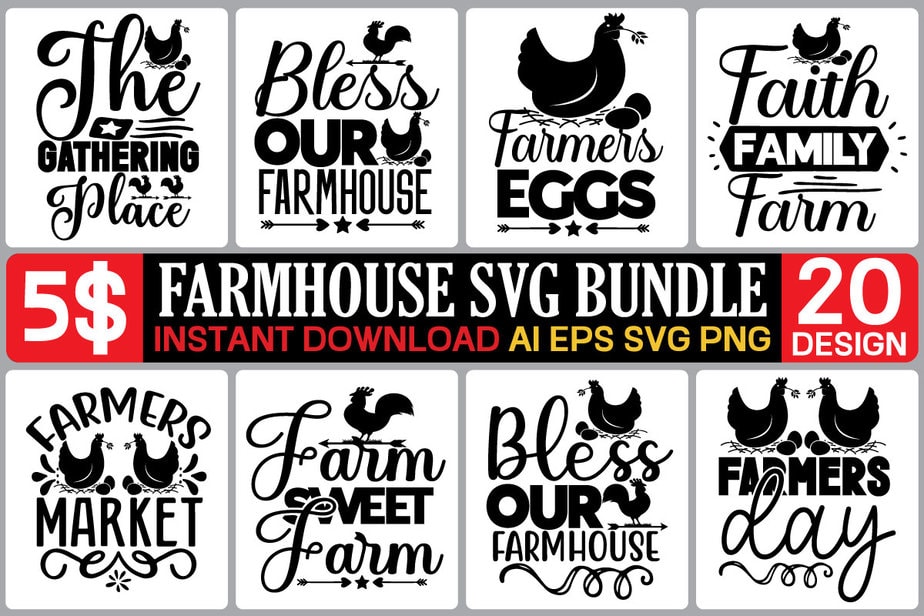 Farmhouse svg bundle ,Farmhouse Kitchen Svg Bundle, Kitchen Sign Making ...