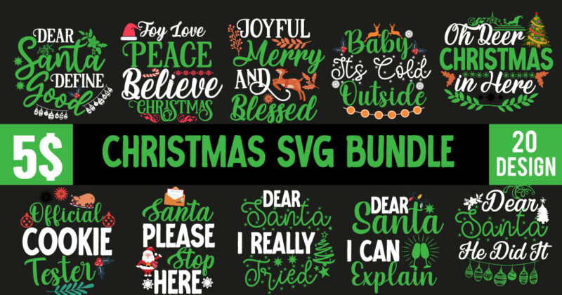 Christmas SVG Mega Bundle , 220 Christmas Design , Christmas svg bundle , 20 christmas t-shirt design , winter svg bundle, christmas svg, winter svg, santa svg, christmas quote svg,