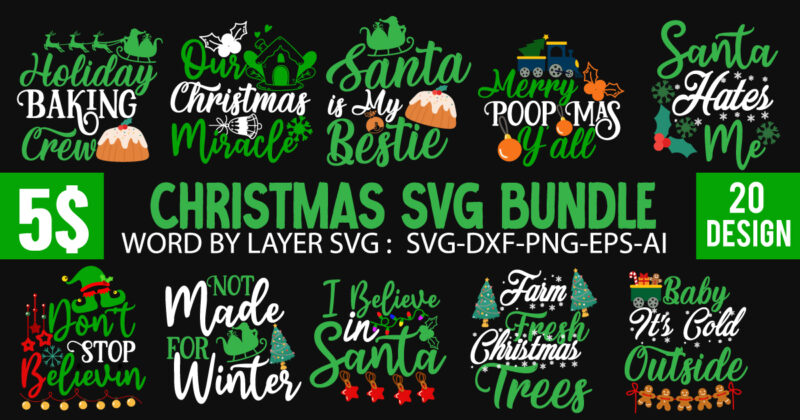 Christmas SVG Mega Bundle , 220 Christmas Design , Christmas svg bundle , 20 christmas t-shirt design , winter svg bundle, christmas svg, winter svg, santa svg, christmas quote svg,