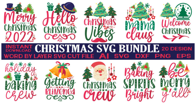 Christmas Svg Bundle,CHRISTMAS MEGA BUNDLE, Christmas svg, Winter svg, Holidays svg, Cut Files Cricut, Silhouette, farmhouse svg, ornament svgs