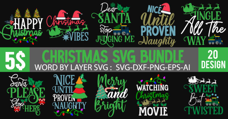 Christmas SVG Mega Bundle , 220 Christmas Design , Christmas svg bundle , 20 christmas t-shirt design , winter svg bundle, christmas svg, winter svg, santa svg, christmas quote svg,