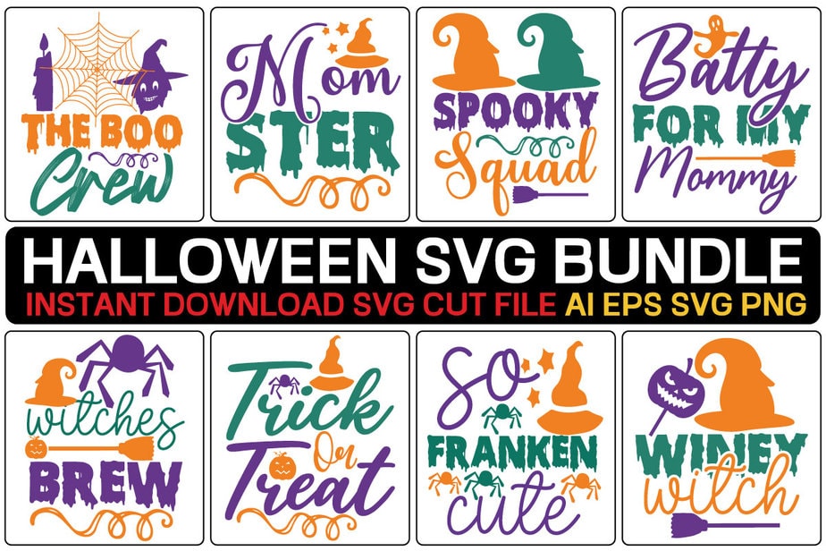 halloween svg bundle vector t-shirt design ,Farmhouse Halloween Svg ...