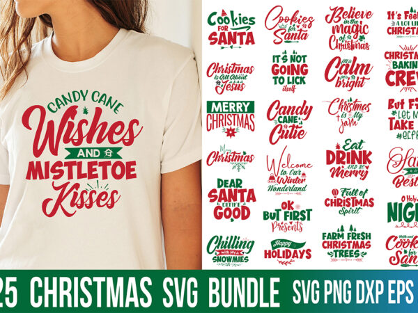 Christmas svg bundle t shirt vector file