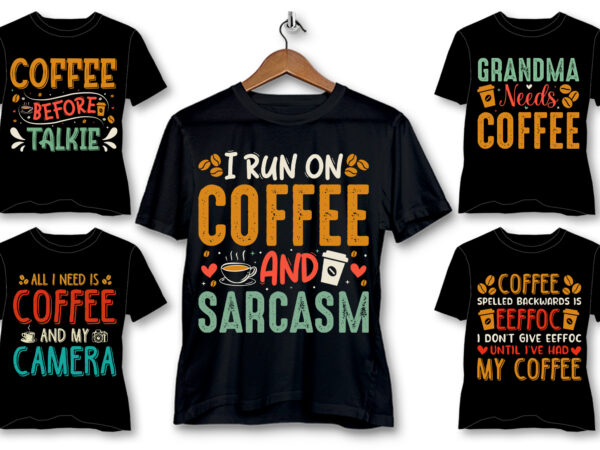 Coffee t-shirt design bundle