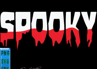 Spooky Color Svg t shirt design, Spooky Svg, Halloween Svg, Halloween Night, Pumpkin Svg, Witch Svg, Ghost Svg, Halloween vector