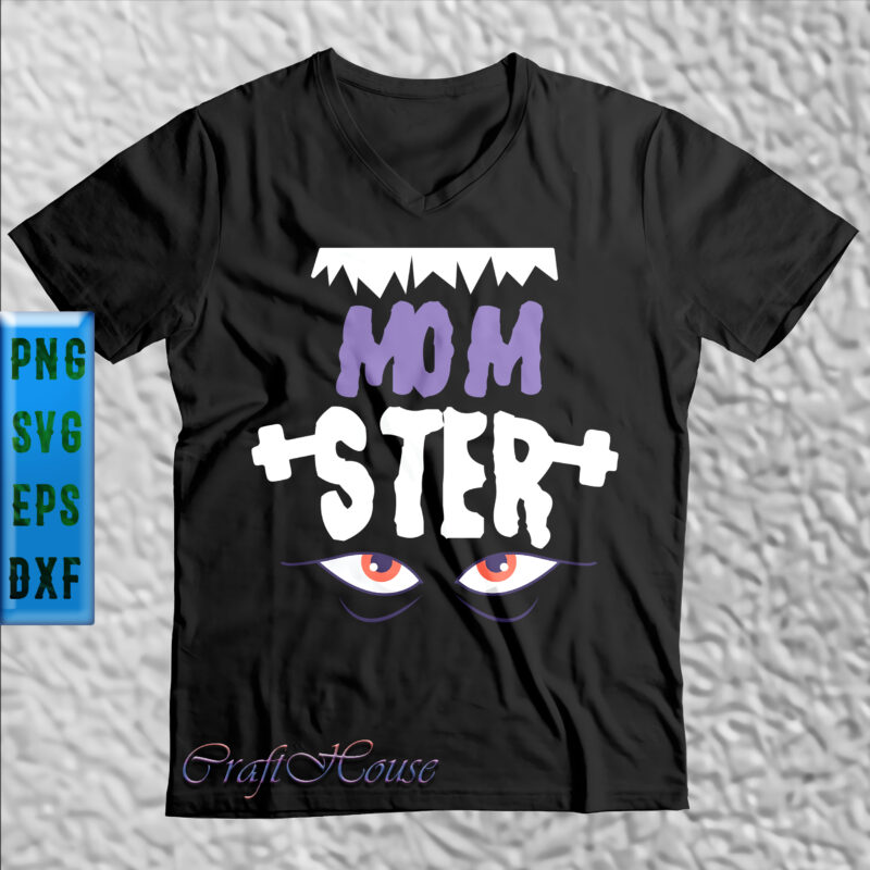 Horror MomSter eyes in halloween party t shirt design, Halloween t shirt design, Halloween Svg, Halloween Night, Halloween Graphics, Halloween design, Halloween quote, Halloween vector