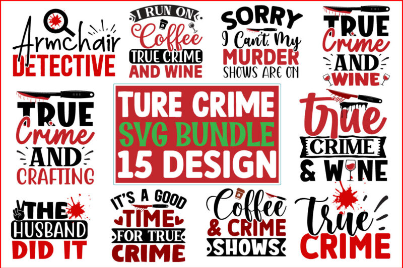 True Crime Mega Bundle 75 Design