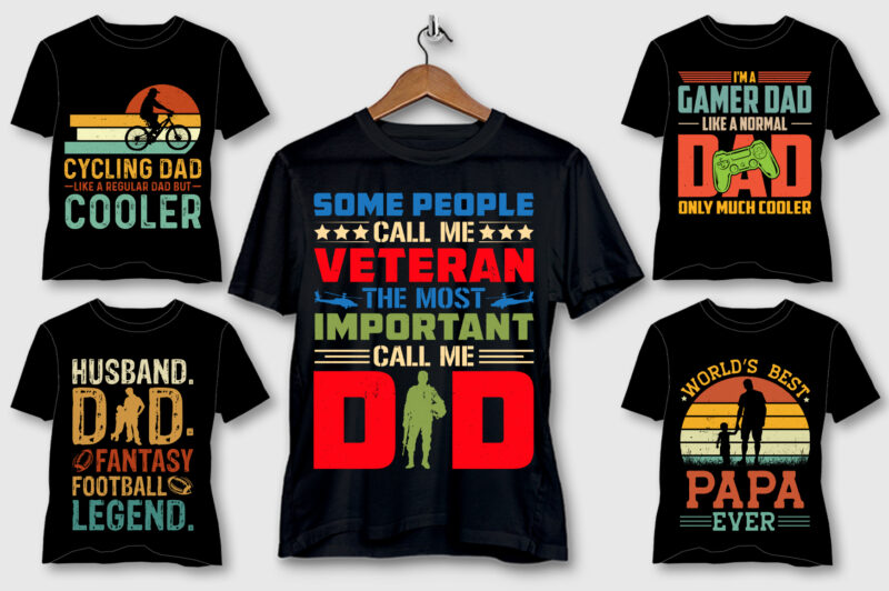 Dad T-Shirt Design Bundle