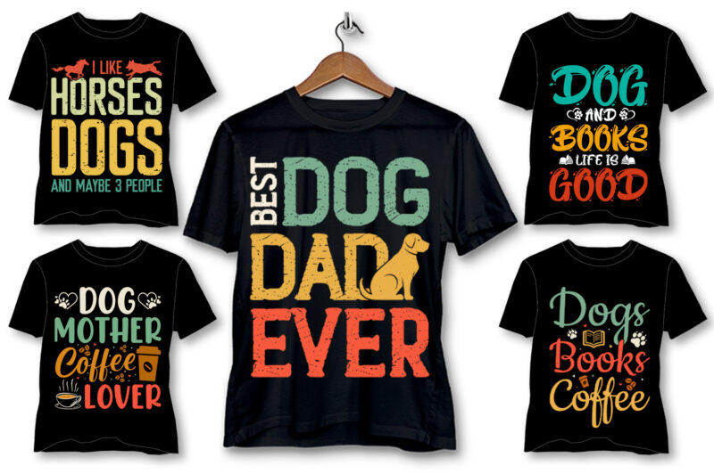 Dog T-Shirt Design Bundle