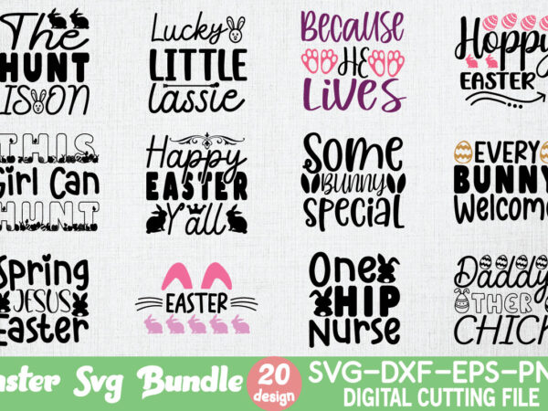 Easter svg bundle vector clipart