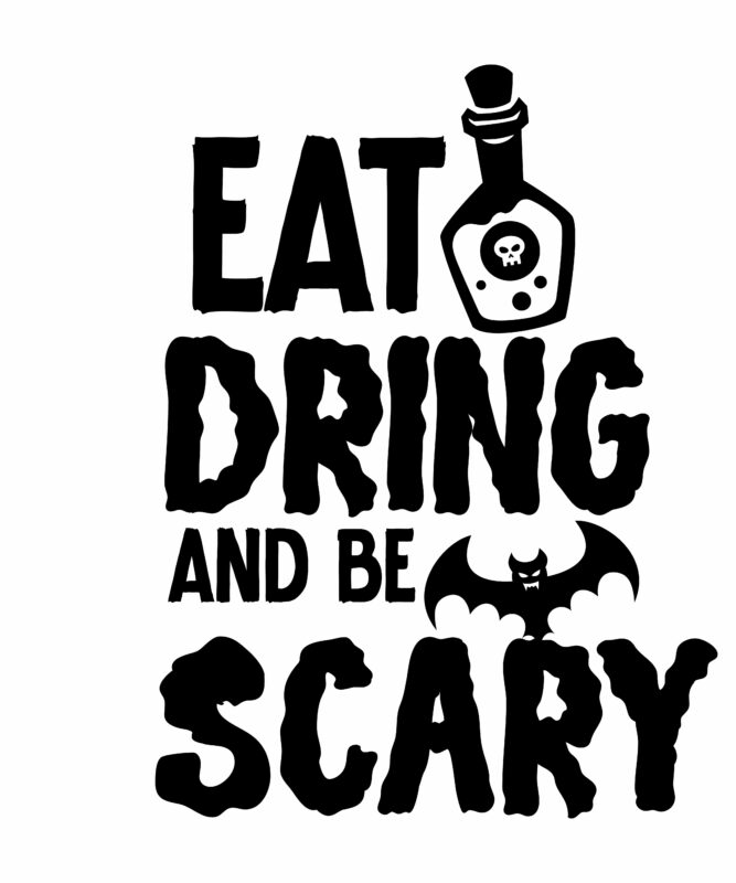 Eat Drink And be Scary T-shirt Design,Halloween Svg, Dinosaur Skeleton Svg, Spooky Saurus Rex Svg, Kids Cut Files, Funny T-Rex with Pumpkin Svg, Dxf, Eps, Png, Silhouette, Cricut,HALLOWEEN SVG Bundle,