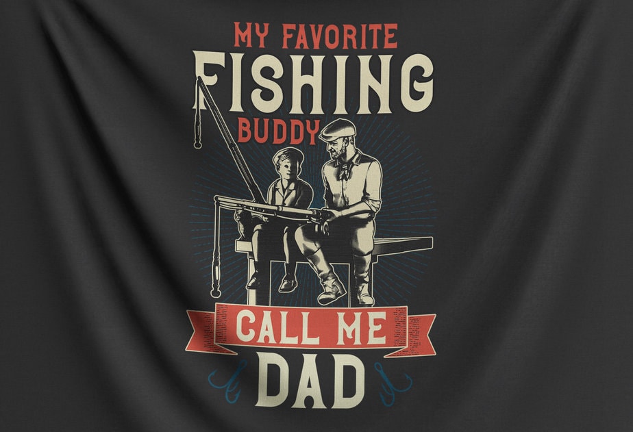 Mens My Favorite Fishing Buddies Call Me Grandpa Fisherman Big and