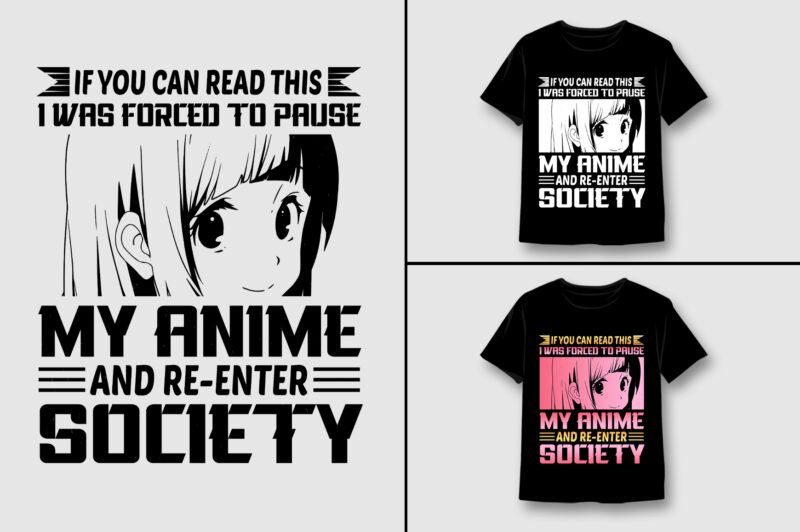 Anime T-Shirt Design Bundle