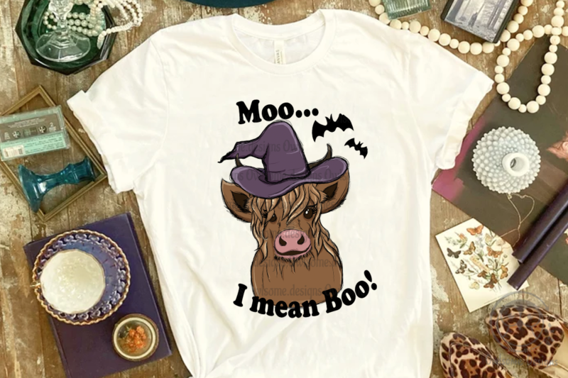 Funny Cow Halloween Sublimation Designs