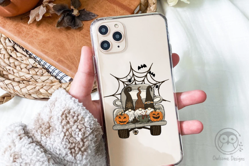 Gnomes Halloween Sublimation Design