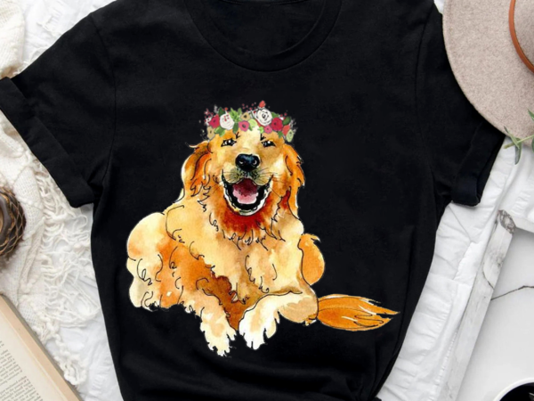 Golden Retriever -Machine Embroidery Design, Embroidery Designs