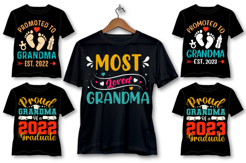 Grandma T-Shirt Design Bundle