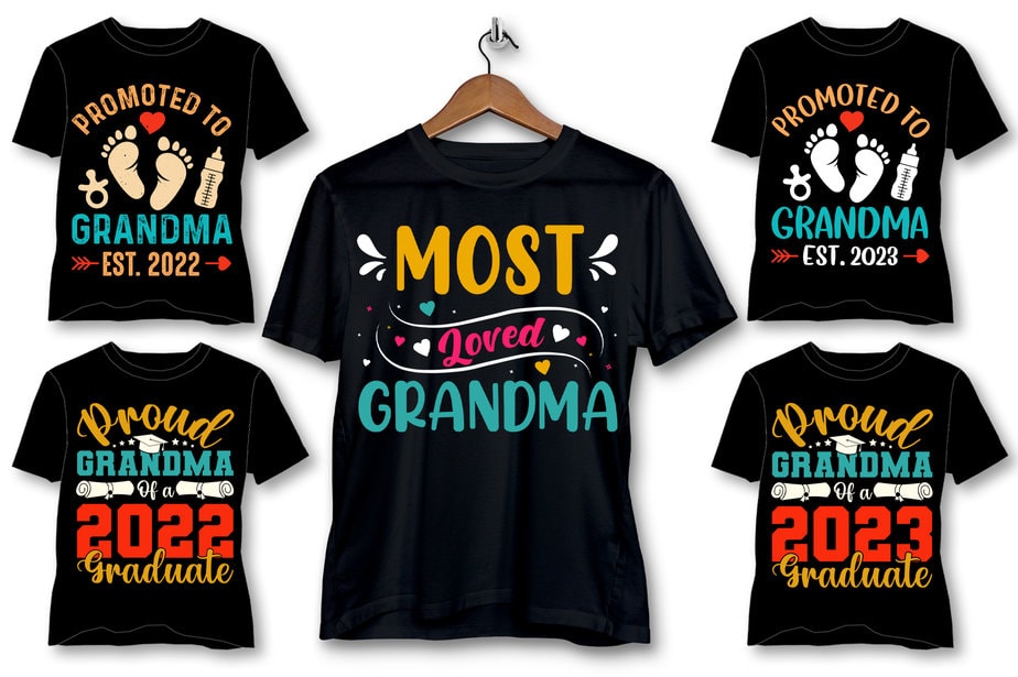 Grandma T-Shirt Design Bundle - Buy t-shirt designs