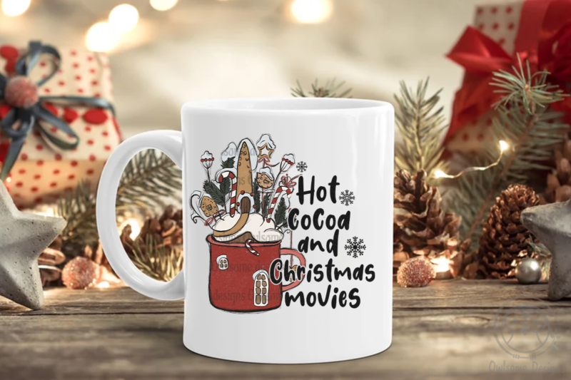 Hot Cocoa Christmas Sublimation