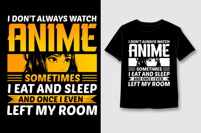 Anime T-Shirt Design Bundle