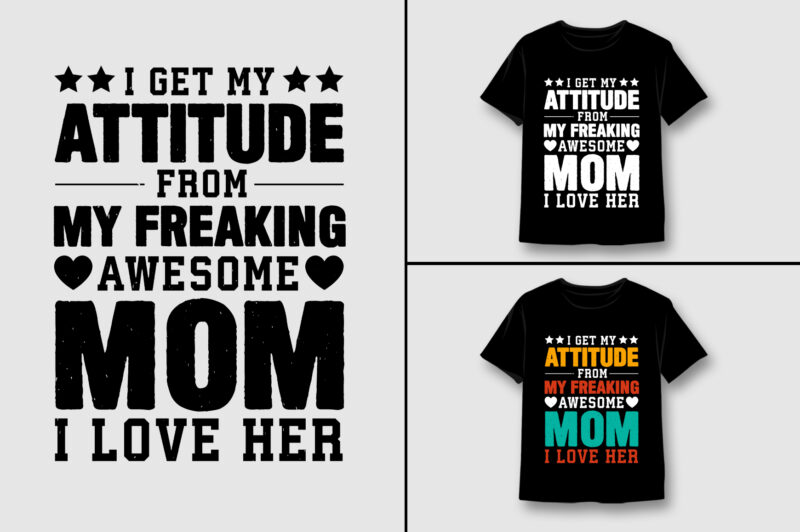 Mom T-Shirt Design Bundle-Mom Lover T-Shirt Design Bundle