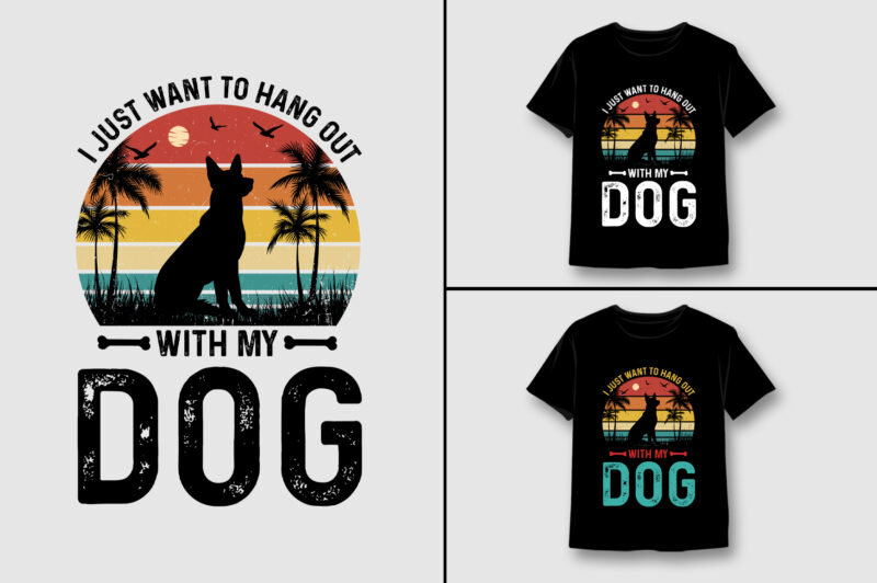 Dog T-Shirt Design Bundle-Dog Lover T-Shirt Design Bundle