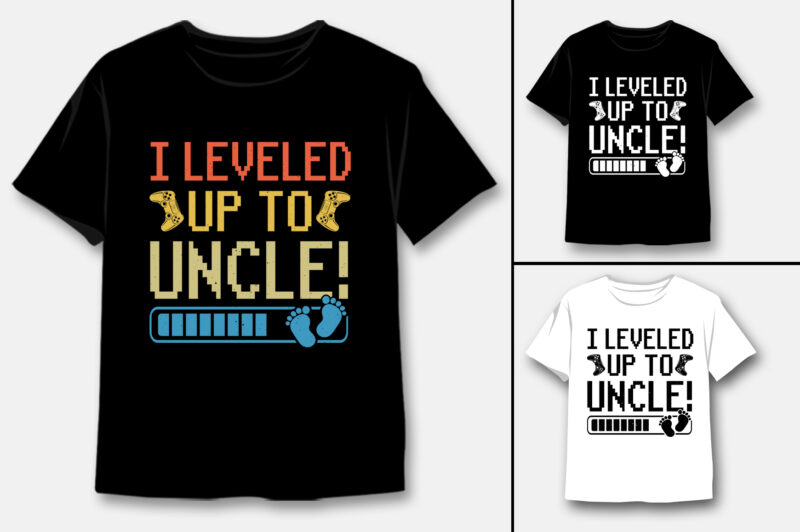 Level Up Birthday T-Shirt Design Bundle