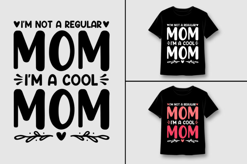 Mom T-Shirt Design Bundle-Mom Lover T-Shirt Design Bundle