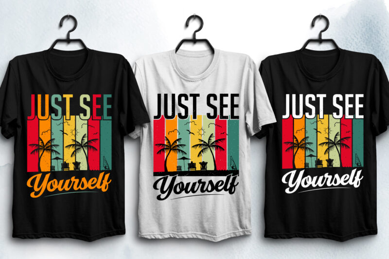 Sunset Colorful T-Shirt Design Bundle