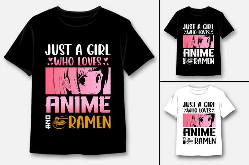 Anime T-Shirt Design Bundle