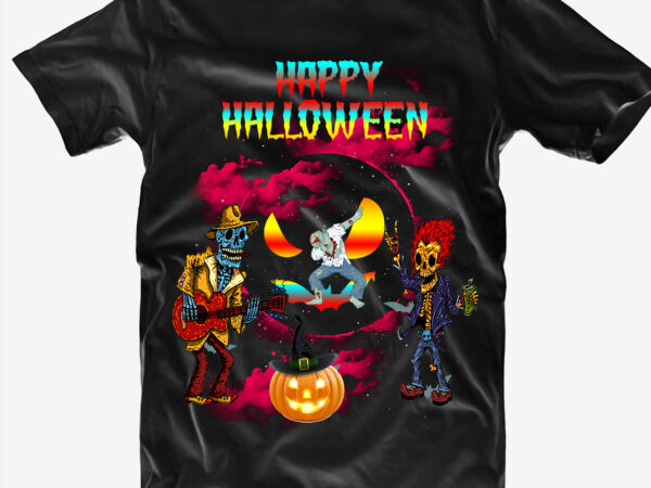 Zombies and pumpkins dancing on halloween night, scary moon in halloween night, halloween t shirt template, t shirt design halloween png, halloween, halloween death, halloween night, halloween party, halloween png,