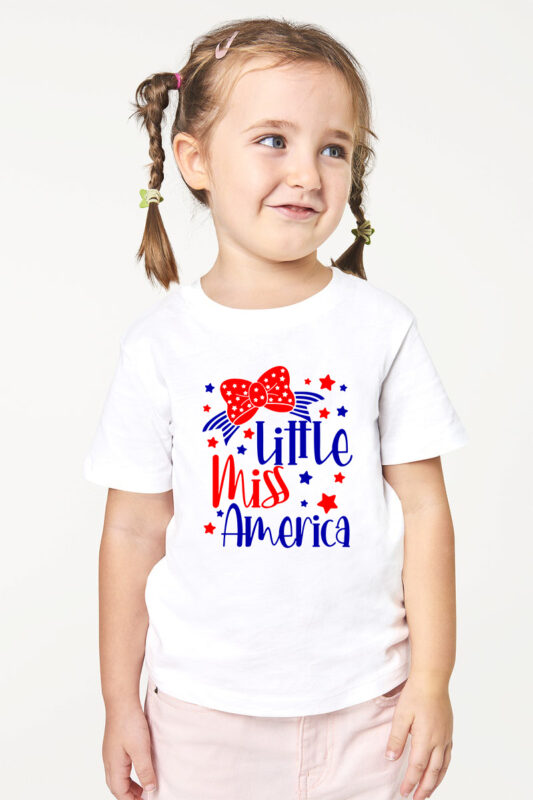 LIttle Miss America Svg, 1776 Svg, American Patriotic, The Fourth of July, Svg, SVG Files For Cricut Sublimation