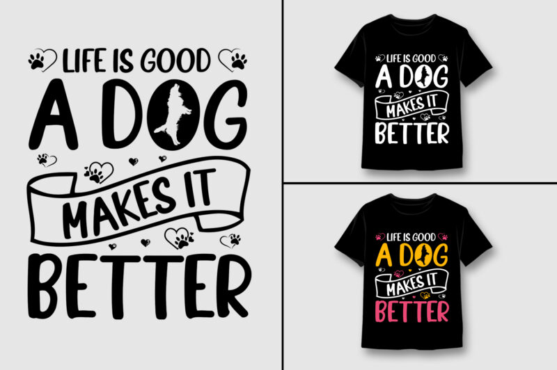 Dog T-Shirt Design Bundle