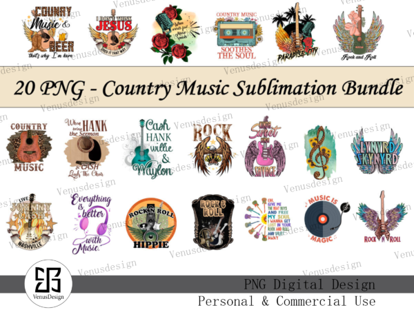 Country music sublimation bundle tshirt design