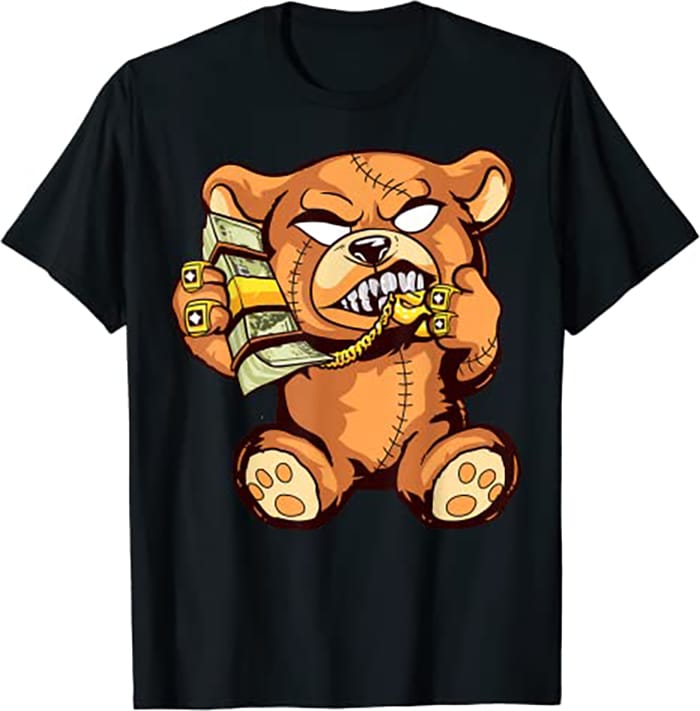 1Money Calling Hip Hop Teddy Bear Gangster Rap Drip Swag Dope - Buy t ...