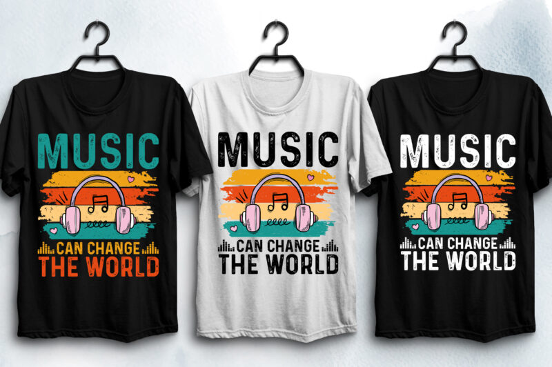 Music T-Shirt Design Bundle-Trendy Music T-Shirt Design