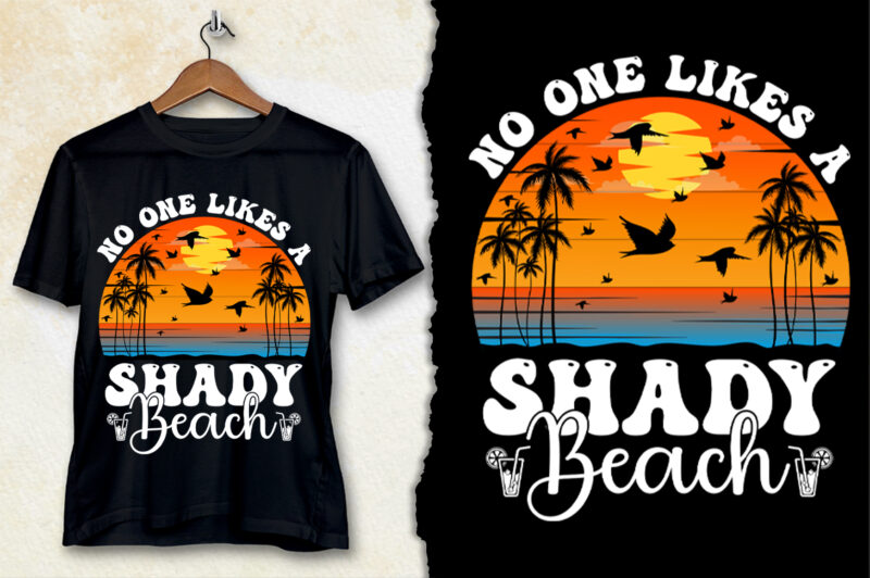 Summer Beach T-Shirt Design-Summer Beach Lover T-Shirt Design