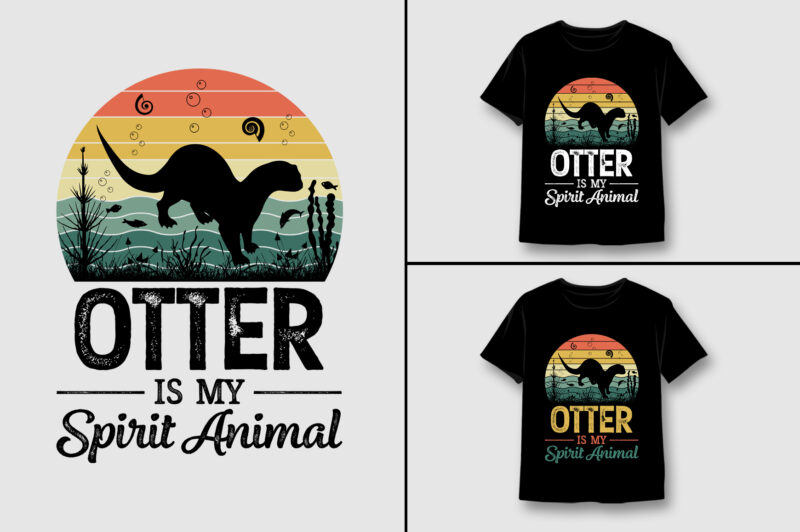 Sunset Vintage Retro T-Shirt Design Bundle