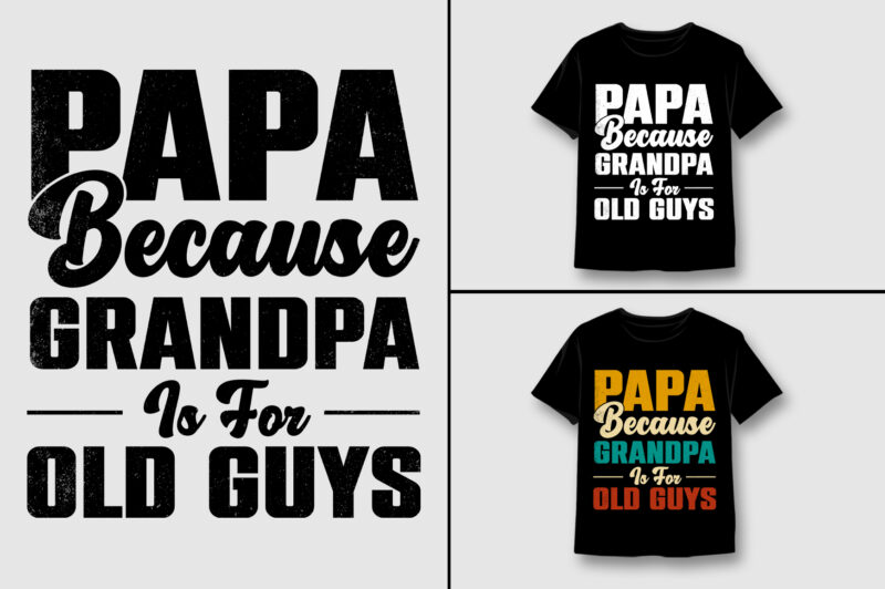 Grandpa T-Shirt Design Bundle