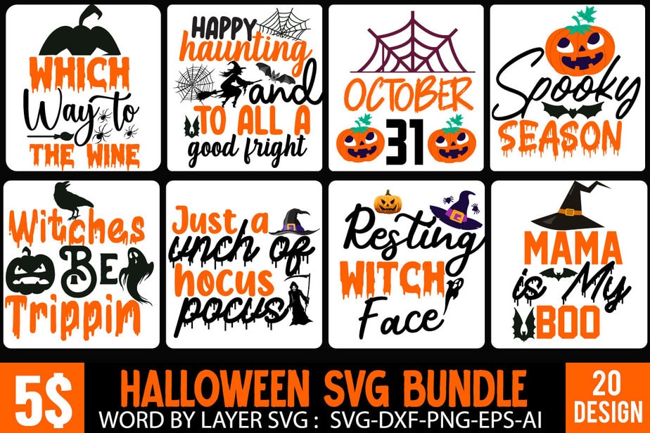 Halloween svg bundle , good witch t-shirt design , boo! t-shirt design ...