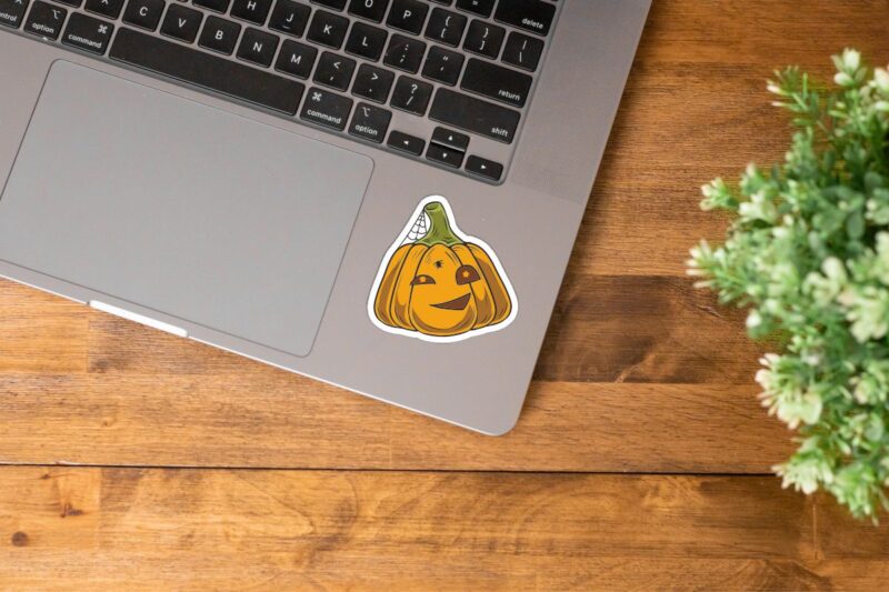 Halloween Pumpkin Character Stickers, Pumpkin Stickers Pack, Fall Sticker Designs