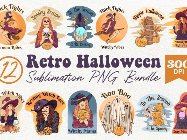  Retro Halloween, Stay Wild Witches, Autumn Fall Spooky