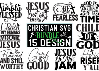 Christian SVG T shirt Design Bundle