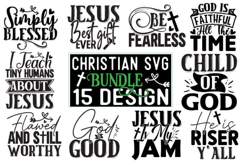 Christian SVG T shirt Design Bundle