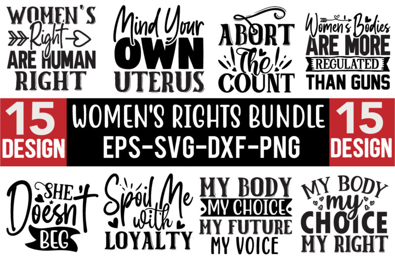 Women’s Rights SVG Design Bundle