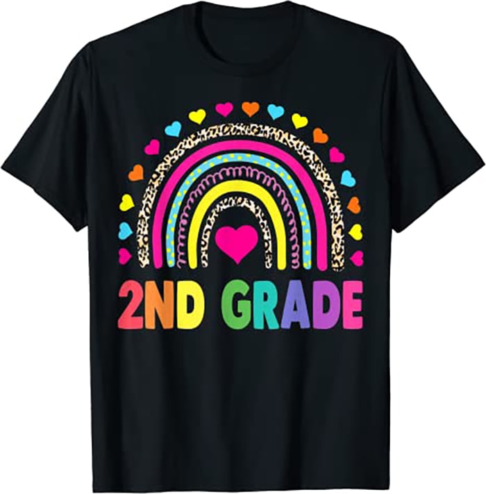 Second Grade Rainbow Girls Boys Teacher Team 2nd Grade Squad - Buy t ...